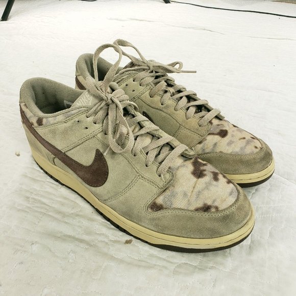 Nike Dunk Low Premium  Light Vegas Khaki Gold Chocolate Beige Camo Shoes Size 12 main image 7